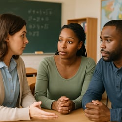 Parent conversation with teacher-1