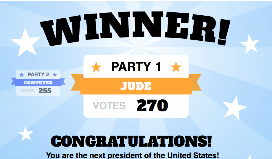 Electoral College Game 1