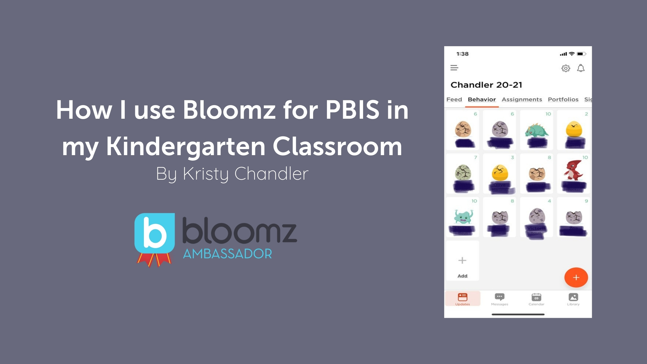 How I use Bloomz for PBIS in my Kindergarten Classroom