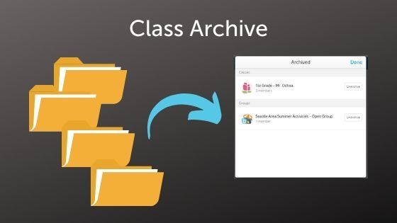 New! Class Archive and More