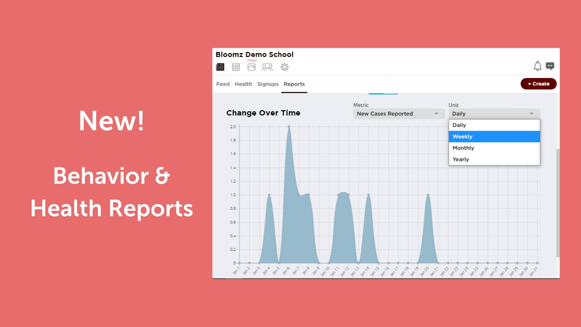 New! Behavior and Health Reports for Administrators