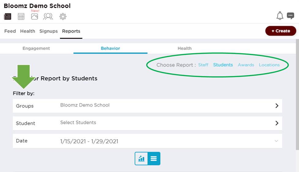 Behavior Reports Customization