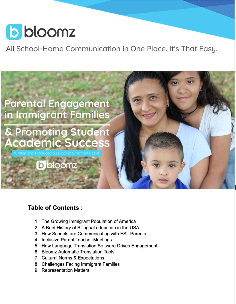 Parental Engagement In Immigrant Families & Promoting Student Academic Success